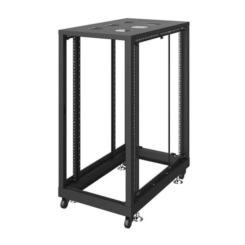 【取り寄せ】 サンワサプライ 19インチサーバーラック パネルなし(24U) D1000mm ブラック CP-SVN2410NPBKN