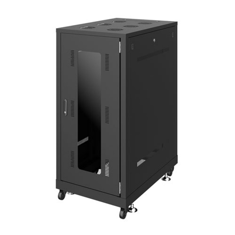 【取り寄せ】 サンワサプライ 19インチサーバーラック(24U) D900mm ブラック CP-SVN2490BKN