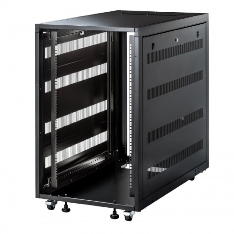 【取り寄せ】 サンワサプライ 19インチマウント型サーバーラック (18U D1100) CP-SVT18U