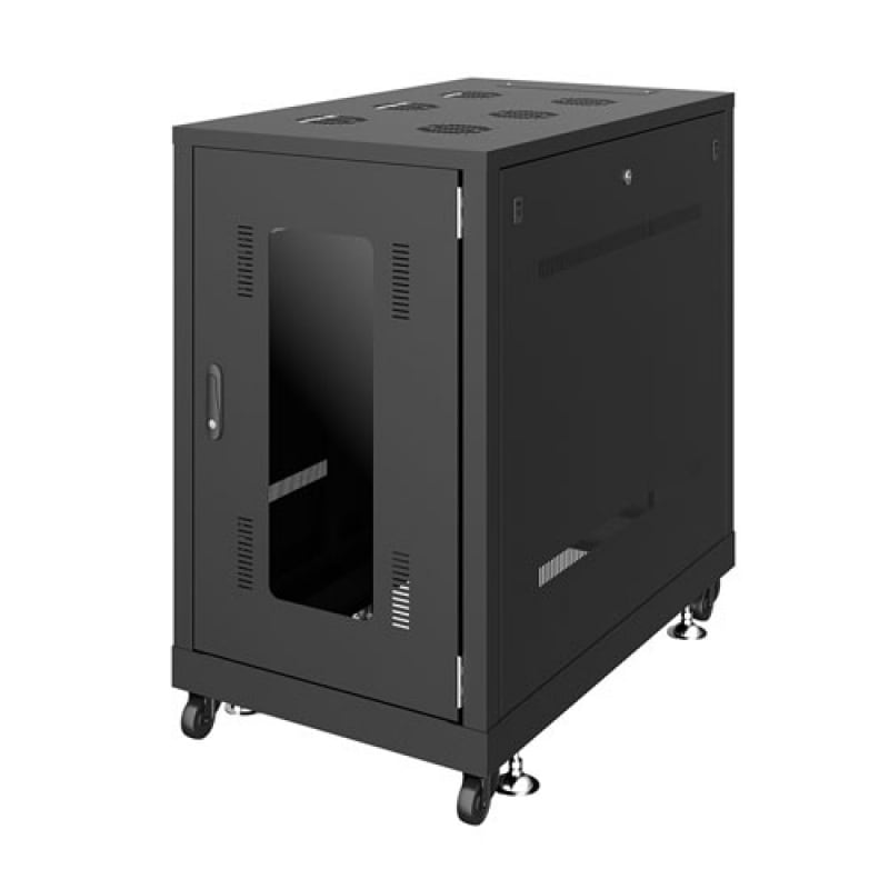 【取り寄せ】 サンワサプライ 19インチサーバーラック(18U) ブラック CP-SVN1810BKN