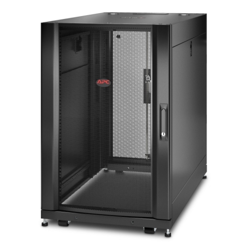 【取り寄せ】 シュナイダー APC NetShelter SX 18U Server Rack Enclosure 600mm x 1070mm w/ Sides Black AR3106