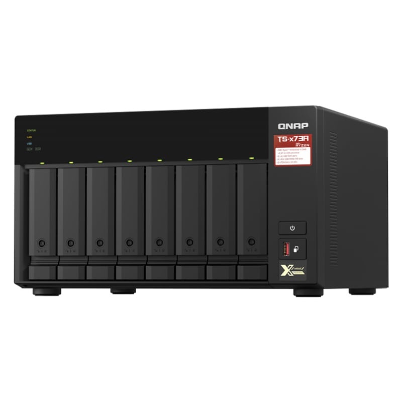 【取り寄せ】QNAP TS-873A-8G(Ryzen V1500B/8ベイ/タワー)