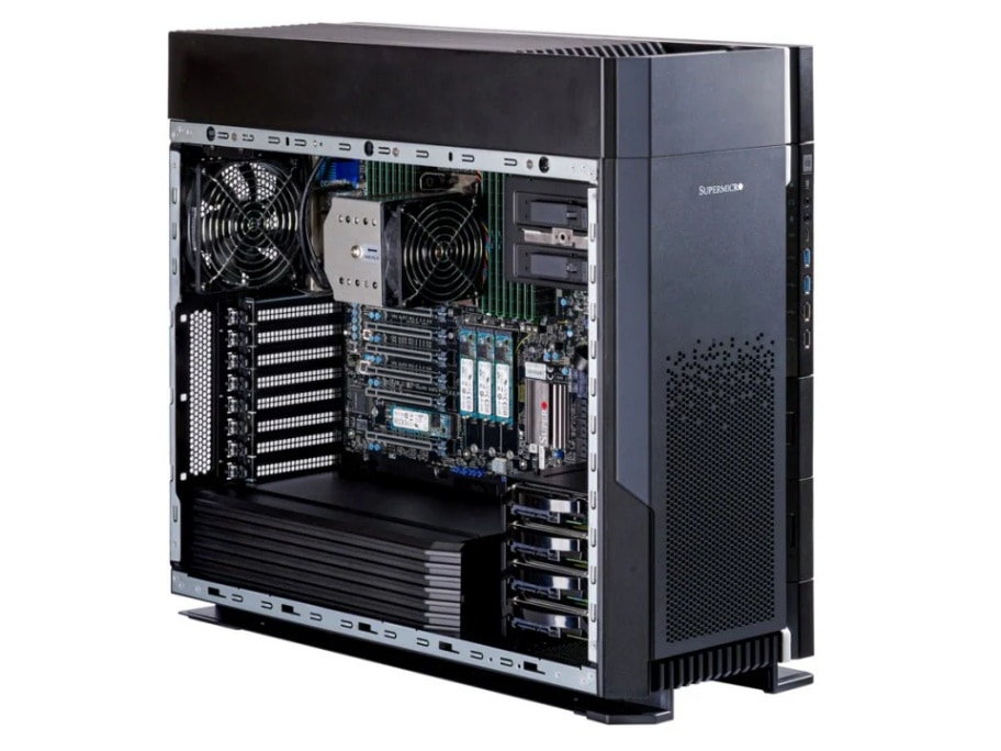 SUPERMICRO SuperWorkstation 5511A-T (Xeon W9-3475X/512GB/1.92TB NVMe M.2/RTX　A2000 12GB/Win11Pro）