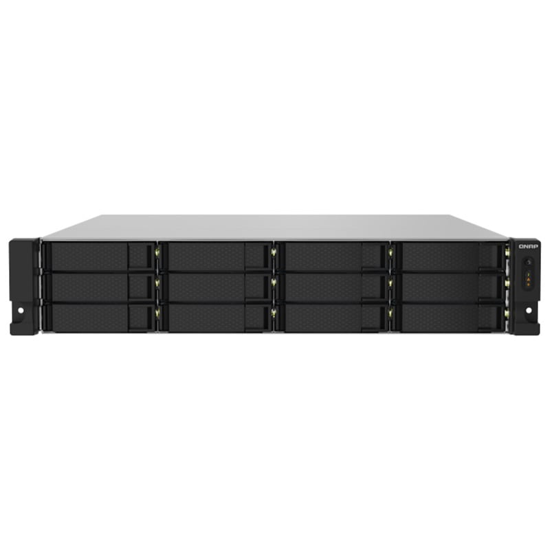 【取り寄せ】QNAP TS-1232PXU-RP 216TB搭載モデル(AL324 1.7GHz/18TB ｘ12/2U/リダンダント電源)