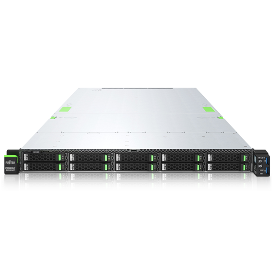 【取り寄せ】富士通 PRIMERGY RX2530M7(G6430 x2/512GB/NVMe U.3 12.8TB x2/1600Wx2）