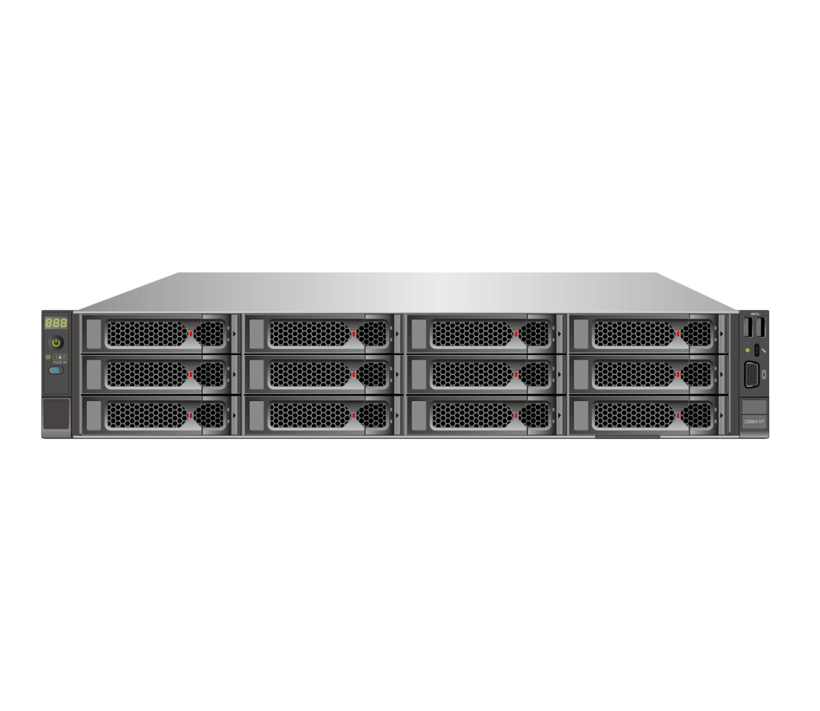 【取り寄せ】ｘFusion FusionServer 2288 V7 (S4410Y ｘ2/64GB/960GB SSD x2/2U)