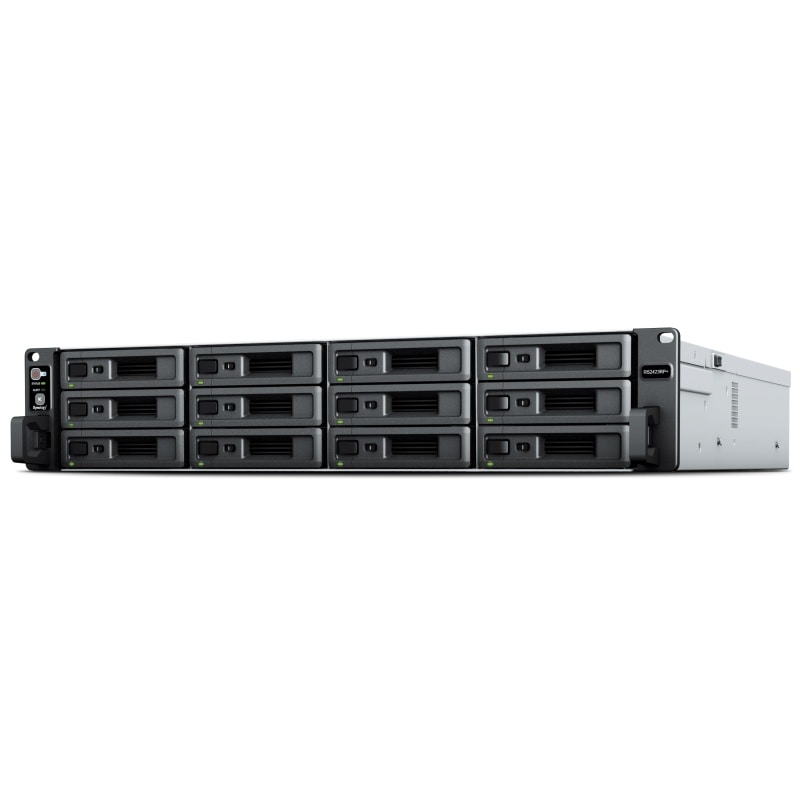 【取り寄せ/3年先出保証】 Synology RS2423RP+(Ryzen V1780B/6TB×12/ラック) RS2423RP+7212SYSB3