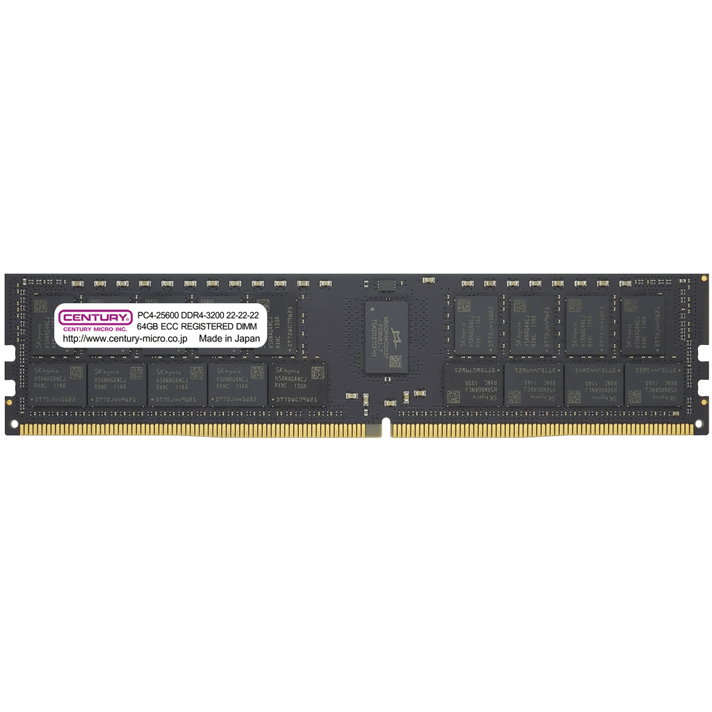 センチュリーマイクロ 64GB(32x2) DDR4 ECC メモリキット PGダイレクト@サーバ・ストレージの専門店