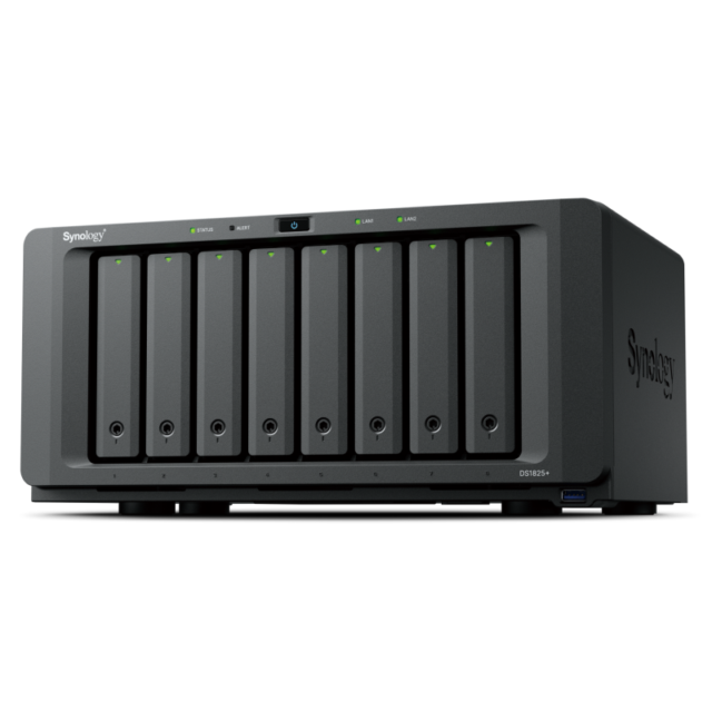 【限定特価/取り寄せ/3年先出センドバック】 Synology DS1825+(Ryzen V1500B/12TB×8/タワー) PSDS1825+9608SYSB3