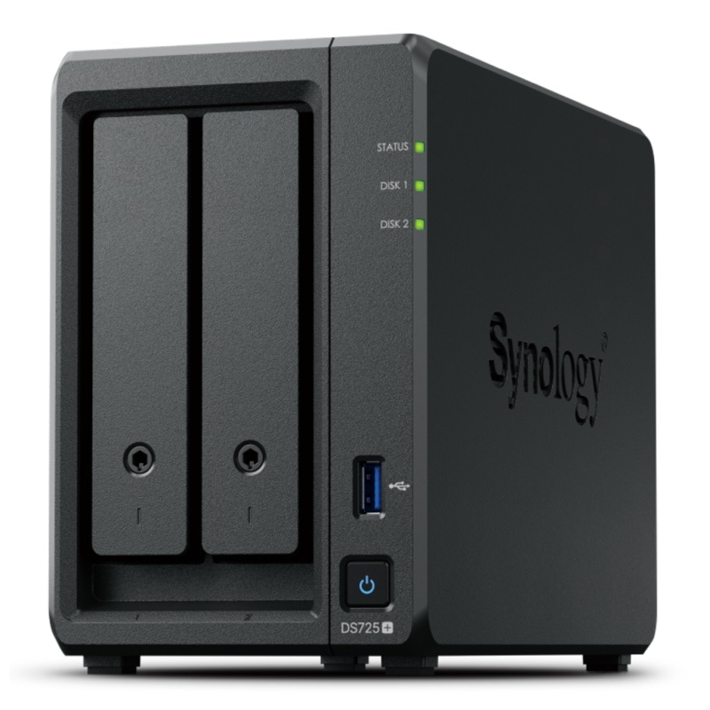 【取り寄せ/3年先出保証】 Synology DS725+(Ryzen R1600/8TB×2/タワー) PSDS725+1602SYSB3