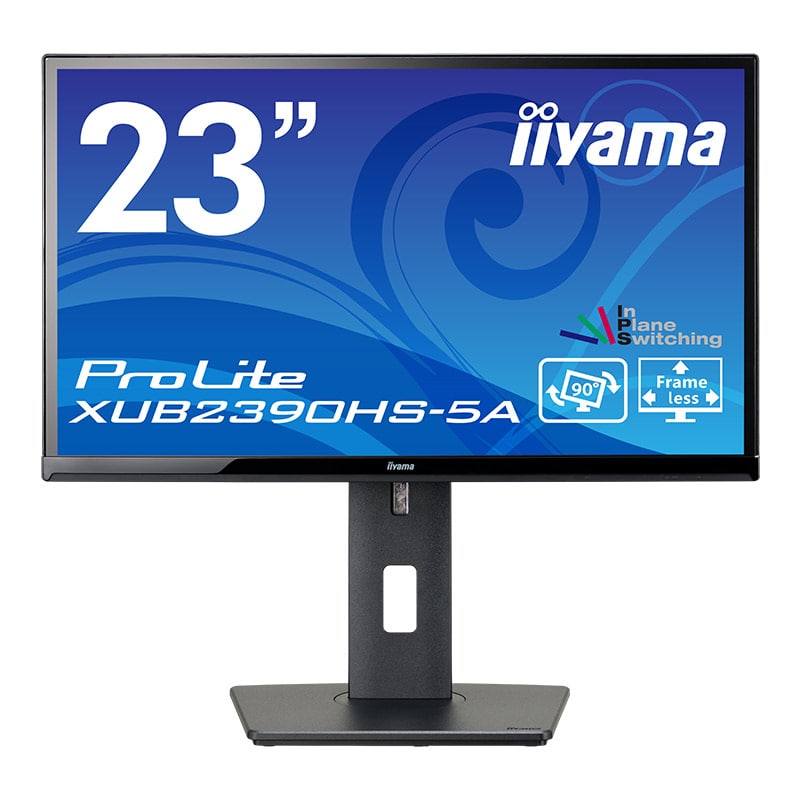 【在庫/短納期モデル】iiyama XUB2390HS-B5A ProLite 23インチ IPS方式パネル フルHD HDMI ブラック ピボット対応 昇降 スイベル SB