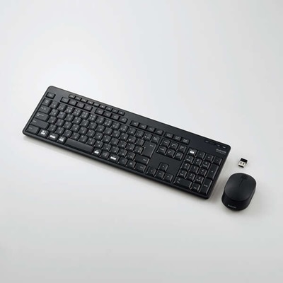 【短納期/特価品】エレコム 無線フルキーボード/マウス TK-FDM116SKMBK