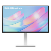 【短納期モデル】LG Electronics Japan 27US550-W 27インチ 画面回転 ピボット 4K IPS ホワイト フレームレス 3年間保証 SB