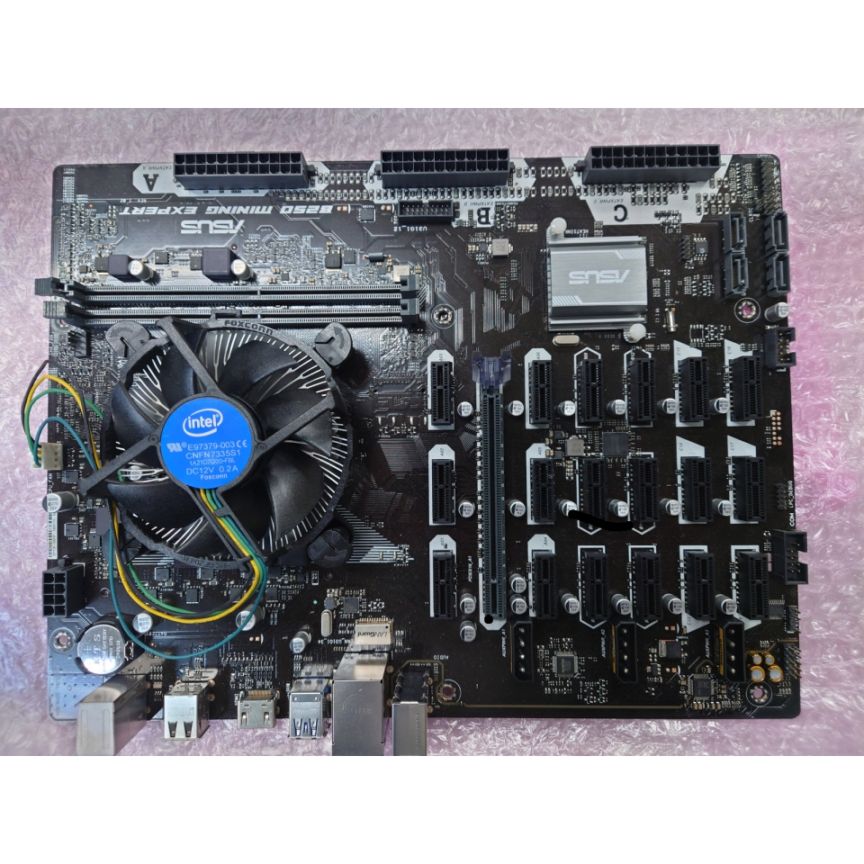 【中古】ASUS B250 MINING EXPERT Celeron G3900付き 