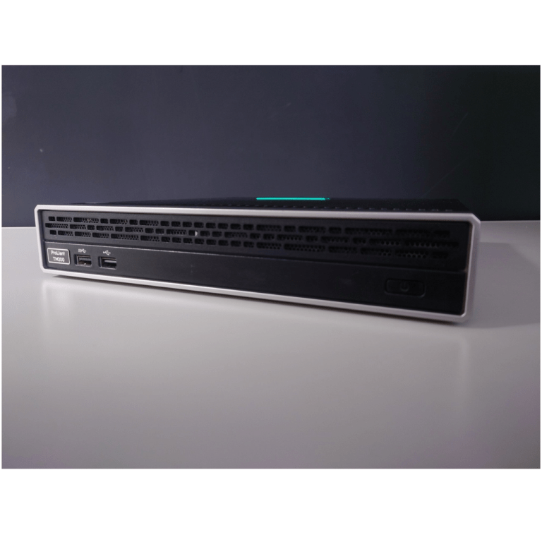 【中古/WS2019STD】HP ProLiant Thin Micro TM200 Server(D-1518/16GB/M.2 512GB/3TB HDD x2)