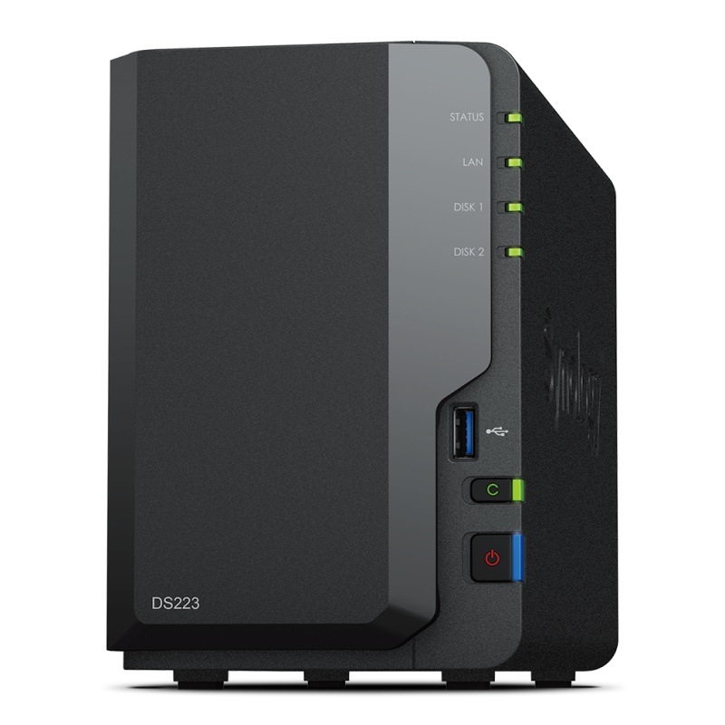 【取り寄せ】 Synology DiskStation DS223(RTD1619B/4TB×2/タワー) DS2231202SY