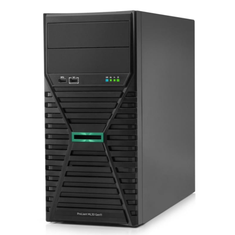 【取り寄せ】HPE Smart Choice ML30 Gen11 P87704-295 Xeon 6333P 3.1GHz 1P6C 32GBメモリ 8SFF MR408i-p/4GB 1.2TB SAS HDDx3 オンボード1Gbx4 500W電源x2モデル