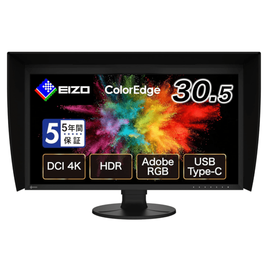 【取り寄せ】EIZO ColorEdge CG3100X-BK 31インチ プロ仕様 ディスプレイ カラーマネージメントモニター 4096x2160 USB Type-C DCI-P3 99％ Adobe RGB BT.709 キャリブレーションセンサー内蔵 ブラック SB