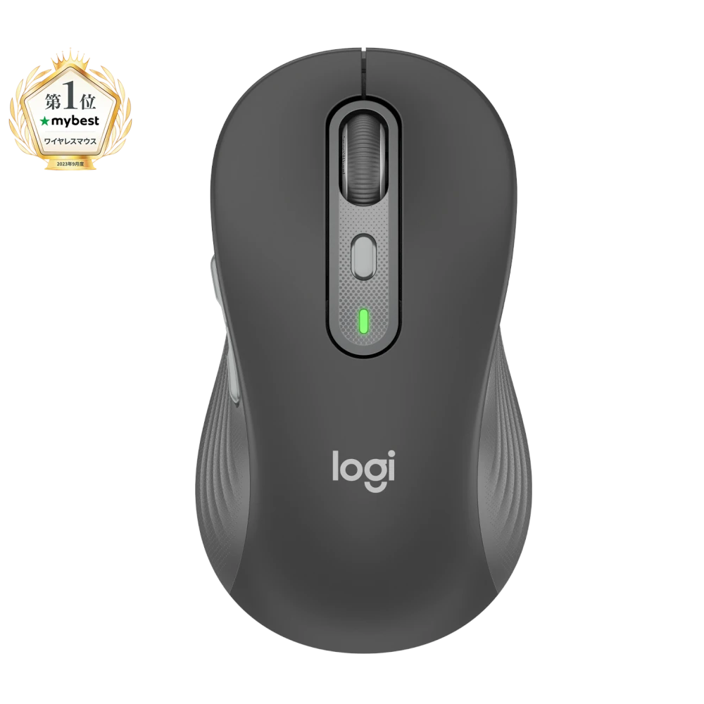 ロジクール M750LGR Signature Plus M750 Lサイズ ワイヤレスマウス ボタン6個 Logicool