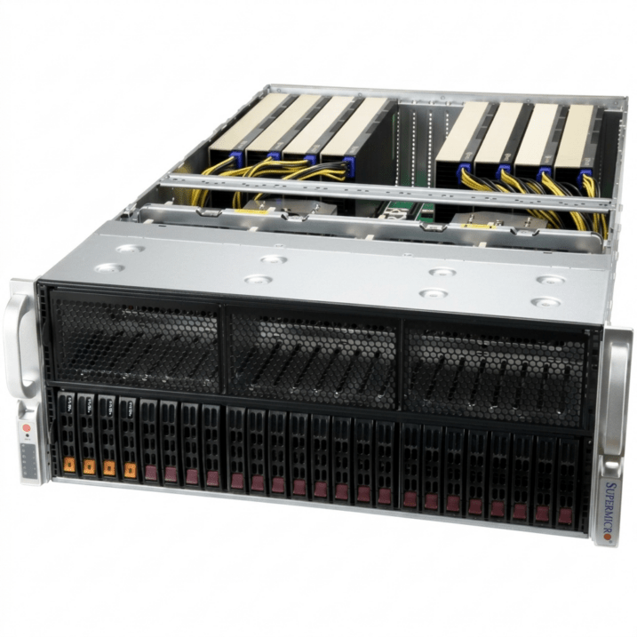 【取り寄せ】 SuperMicro AS-4125GS-TNRT AMD EPYC RTX PRO6000 MAX-Qx4台 GPU搭載 ハイスペックAIサーバ