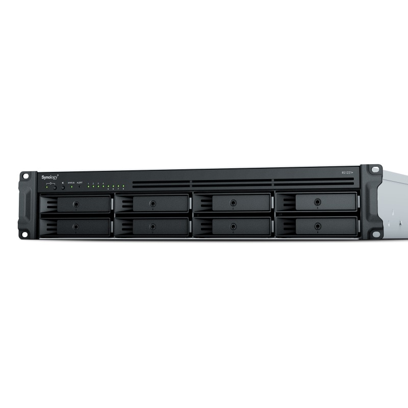 【短納期対応/3年先出保証】 Synology RS1221+(Ryzen V1500B/4TB×8/ラック) RS1221+3208SYSB5