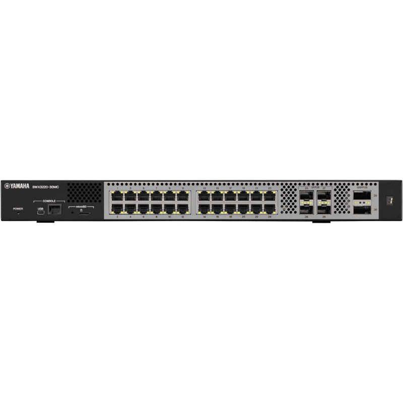 YAMAHA 10GB対応多ポートL3スイッチ SWX3220-30MC ｜ PGダイレクト