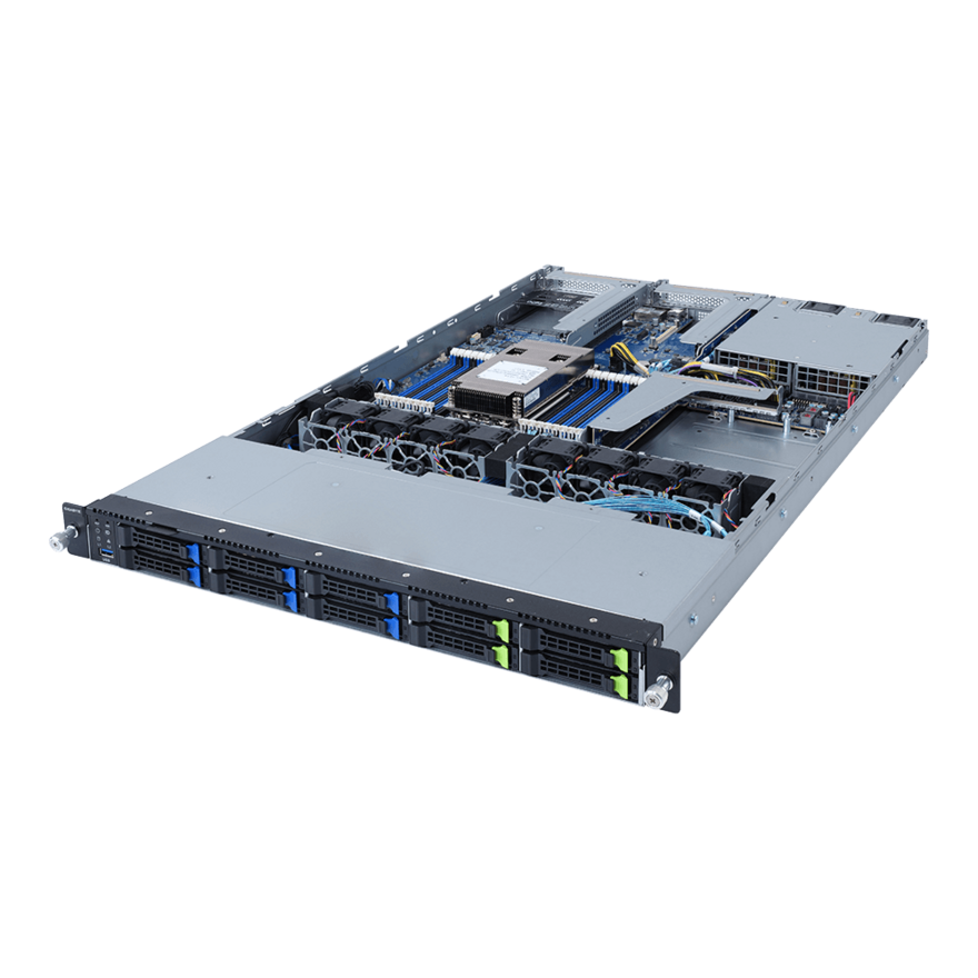 【短納期対応】GIGABYTE EPYC 7003対応1Uサーバ　R162-ZA1