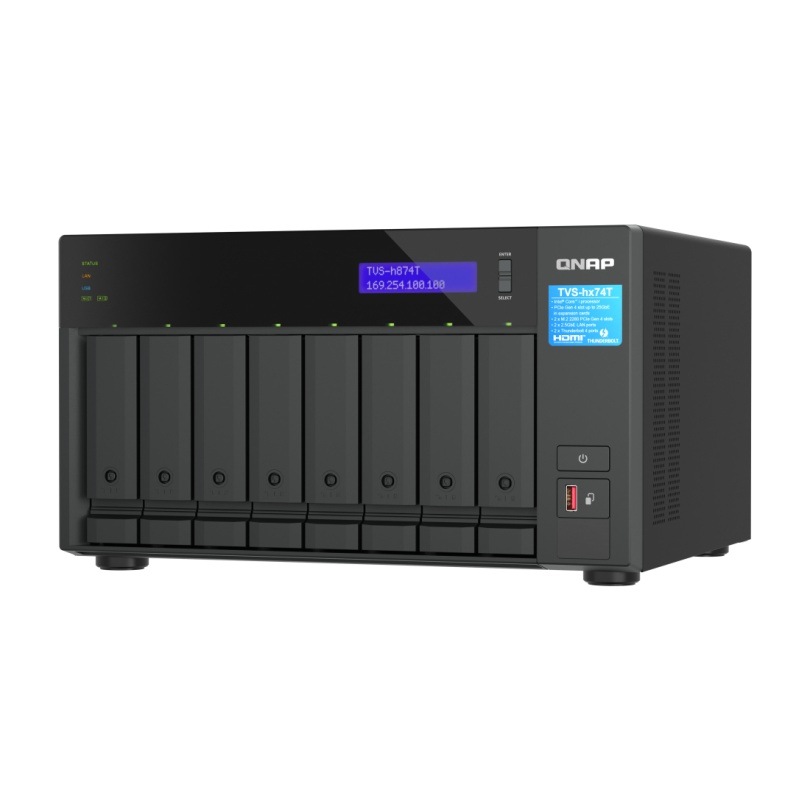 【取り寄せ】QNAP TVS-h874T-i7-32G(Core i7/8ベイ/タワー)