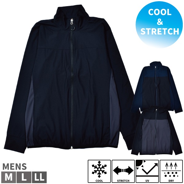ジャケット メンズ 紳士 接触冷感 COOL ストレッチ ドライ DRY