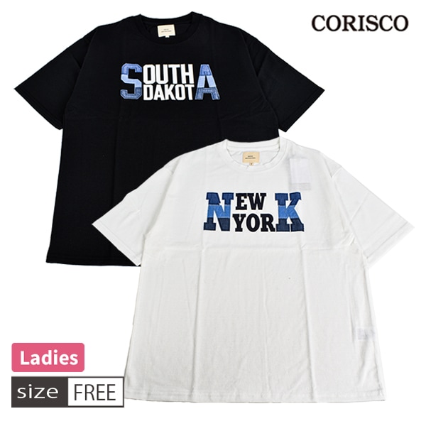 T����� Ⱦµ CORISCO �ʥ��ꥹ���˥�ǥ����� �ؿ� �ȥåץ� �ǥ˥� �ѥå���� �ץ��� ��ä��� �����С������� �ե꡼������ �֥�å� �ۥ磻�� ��1���ޤǥ᡼���زġ�