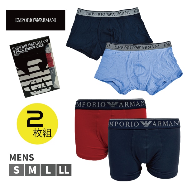 EMPORIO ARMANI ����ݥꥪ ����ޡ��� 2P 2���� ��� �»� ���� �ܥ����� �֥꡼�� �ѥ�� ���� ���� �ץ쥼��� ���ե� �ʺ� ������� ���ä����� ���ȥ�å� S-XL