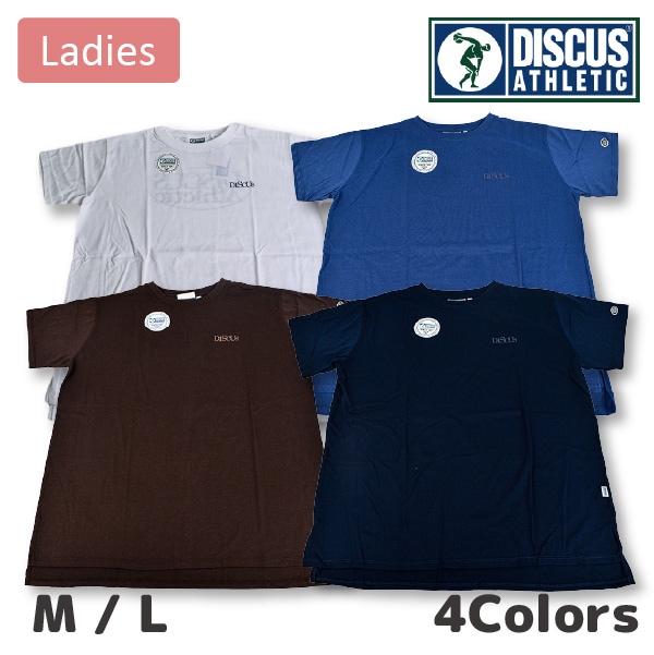DISCUS(ǥ) Ⱦµ T ǥ  ȥåץ    åȥ M L ä ۥ磻  ͥӡ 