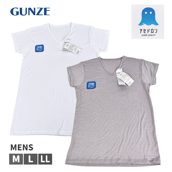 �ڤ����󤻾��ʡ�GUNZE �����ɥ��� �»� V�ͥå� Ⱦµ T����� ����ʡ� ������ƥѥå��� µ��û�� ���λ��Ǻ� �����ɽ��ù� ®�� M L LL ȩ��  ���� 2�Ĥޤǥ᡼���ز�