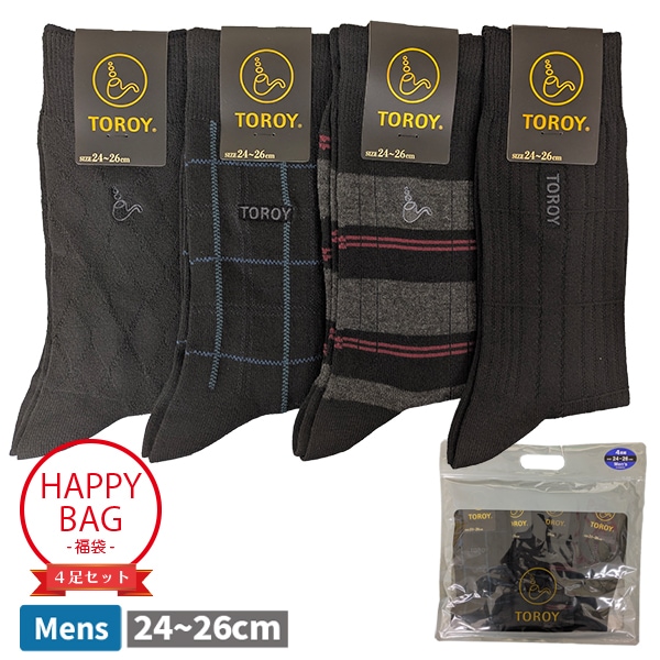 ���� 4­�� TOROY �ȥ��� ��� �»� 24-26cm 4­���å� 4P ʡ�� �ϥåԡ��Хå� �����ؤ� ι�� ���å��� �̶� �ӥ��ͥ� ��1���ޤǥ᡼���زġ�