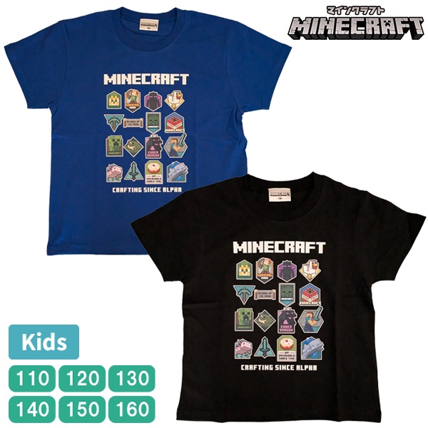 ���å� �ޥ��󥯥�ե� Ⱦµ T����� �ޥ����� MINECRAFT Minecraft �Ҷ� �ȥåץ� 110-160cm ��100�� �ܡ����� �ˤλ� �˻� ������ ��1���ޤǥ᡼���زġ�