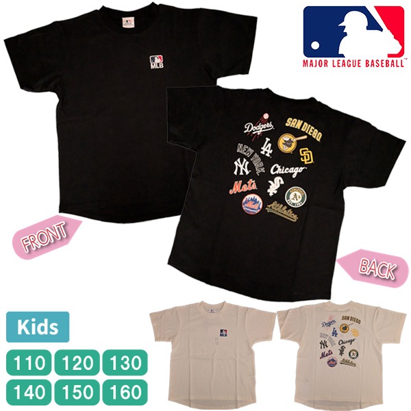 ���å� MLB Ⱦµ T����� ŷ�� �ɽ� ��åڥ� ��100�� �ɥ��㡼�� �ѥɥ쥹 ��󥭡��� �᥸�㡼�꡼�� �١����ܡ��� ��� �Ҷ� �ȥåץ� 110-160cm ��1���ޤǥ᡼���زġ�