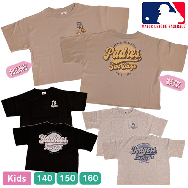 ���å� MLB Ⱦµ T����� �ȥåץ� û�� �����åץɾ� �᥸�㡼�꡼�� �Ҷ� ���λ� ���� �����륺 140-160cm �ɥ��㡼�� �ѥɥ쥹 ��󥭡��� ��1���ޤǥ᡼���زġ�