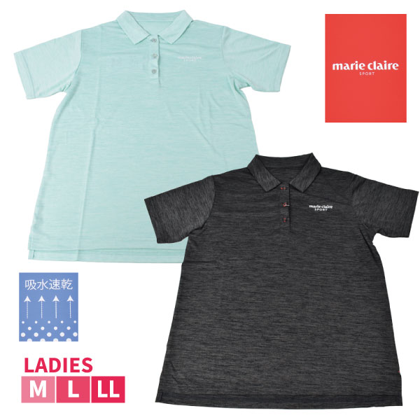 [����饤�����SALE] �ؿ͡�marieclaire��sport T����� Ⱦµ �ޥꥯ�졼�롡�ۿ�®�����糰������Ψ90��ʾ塡M L LL ����ץ� ������� 1�Ĥޤǥ᡼���ز�