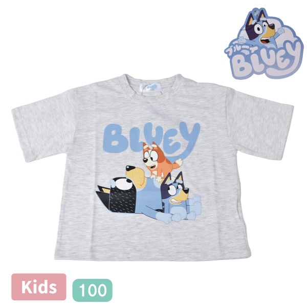 �֥롼�� BLUEY Ⱦµ T����� �ȥåץ� ���å� �٥ӡ� �Ҥɤ� �Ҷ��� �˻� ����˥� �ˤλ� ���� ���λ� �ץ��� 100 ����饯���� ��1���ޤǥ᡼���زġ�