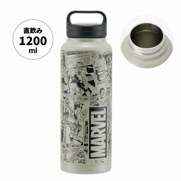 Skater(����������) MARVEL(�ޡ��٥�) ������塼�ϥ�ɥ� �ޥ��ܥȥ� ���� 1200ml 1.2L �ݲ� ���� ������Ǯ 6���� 4673307575747
