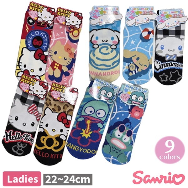 [����饤�����SALE] ����ꥪ sanrio ��ǥ����� �ؿ� ���� 1P ���å��� 22-24cm ���ƥ� ���ʥ�� �ϥ󥮥�ɥ� ��3���ޤǥ᡼���زġ� ����饽�å��� �ϥ������ƥ� ���ʥ������