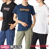 ��ǥ����� �ؿ� marie claire sport �ޥꥯ�졼�� ���ݡ��� Ⱦµ T����� �ȥåץ� �ޥꥯ�� M L LL �֥��� �ץ��� ��1���ޤǥ᡼���زġ� 416-902