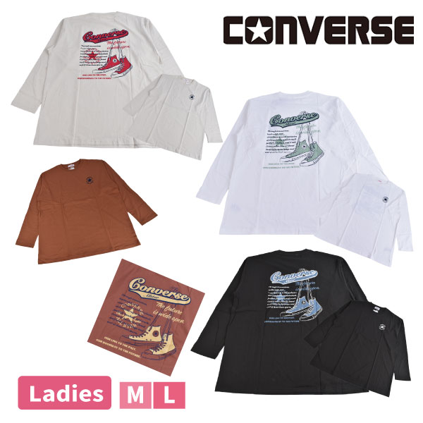 ����С��� CONVERSE �ؿ�Ĺµ T����� �ȥåץ� ���󥰥��꡼�֥���� ���åȥ��� �ɽ� �ץ��� ��100�� �ץ륪���С� M L 1�Ĥޤǥ᡼���ز�