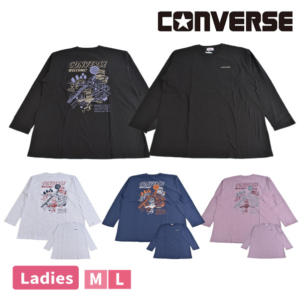 ����С��� CONVERSE �ؿ�Ĺµ T����� �ȥåץ� ���󥰥��꡼�֥���� ���åȥ��� �ɽ� �ץ��� ��100�� �ץ륪���С� M L 1�Ĥޤǥ᡼���ز�