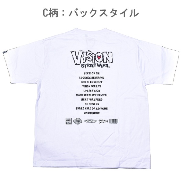 ���Ͳ����ʡ�VISION STREET WEAR �������ȥ��������� �ץ��� Ⱦµ T����� ��˥��å��� �˽����� ��� �»� ��ǥ����� �ؿ� �����奢�� ���ȥ꡼�� ��1���ޤǥ᡼���زġ�