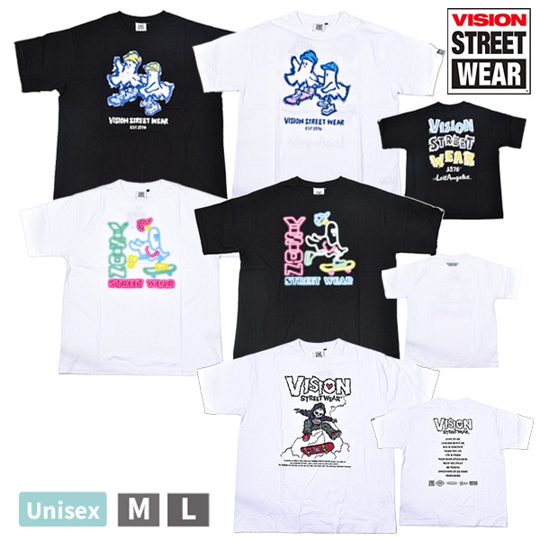 ���Ͳ����ʡ�VISION STREET WEAR �������ȥ��������� �ץ��� Ⱦµ T����� ��˥��å��� �˽����� ��� �»� ��ǥ����� �ؿ� �����奢�� ���ȥ꡼�� ��1���ޤǥ᡼���زġ�