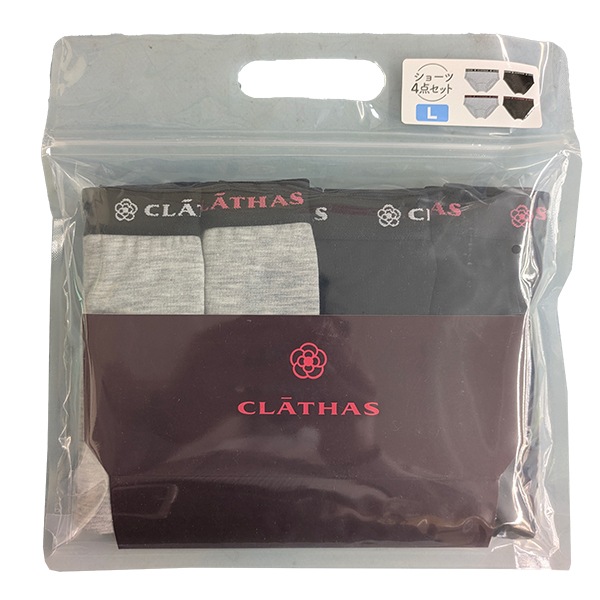 CLATHAS ���쥤���� 4�祻�å� ʡ��  �ؿ� ��ǥ����� ���硼�� �ѥ�� �ϥåԡ��Хå�  M L 1�Ĥޤǥ᡼���ز�