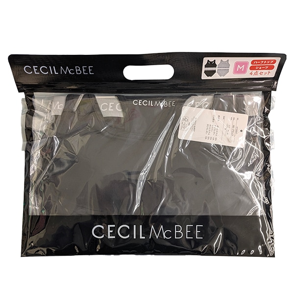 CECIL McBEE�ʥ�����ޥ��ӡ��� 4�����å� �ϡ��եȥå�2�� ���硼��2�� ʡ��  �ؿ� ��ǥ����� ���硼�� �ѥ�� �ϡ��եȥå� �ϥåԡ��Хå�  M L