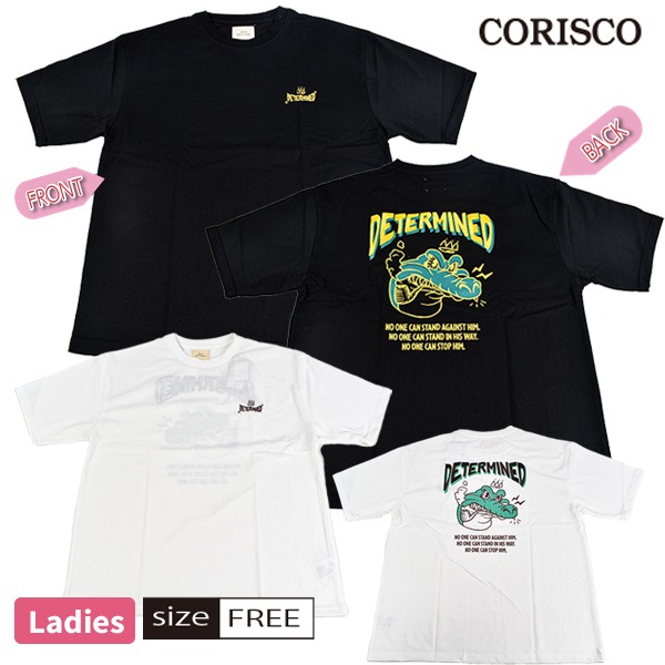 T����� Ⱦµ CORISCO ���ꥹ�� ��ǥ����� �ؿ� �ȥåץ� ���롼�ͥå� �����С������� �ե꡼������ ��� �ɤ��夦 �ץ��� �֥�å� �ۥ磻�ȡ�1���ޤǥ᡼���زġ�