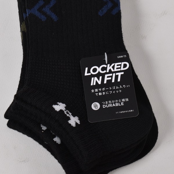 UNDER ARMOUR ������������ޡ� ���� ���å��� ��� �»� 3­�� ���ˡ������� ���ˡ��������å��� ���硼�� �� �������륽�å��� 3P 24-26cm 26-28cm ���ݥ���� ����